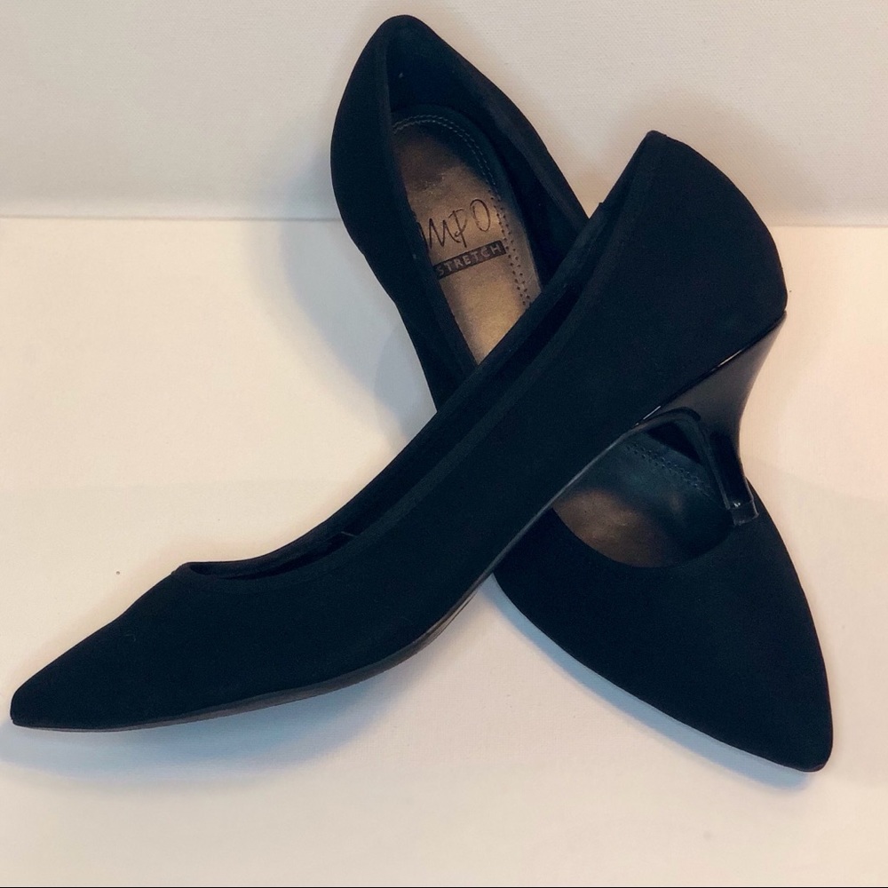 Impo “Endora” Pointed Kitten Heel Pumps
